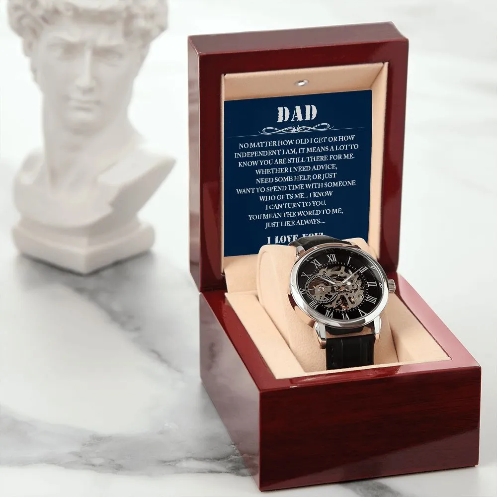 Dad Gift Watch, Dad Father's Day Gift from Daughter, Birthday Gift for Dad from Son, Dad Christmas Gifts