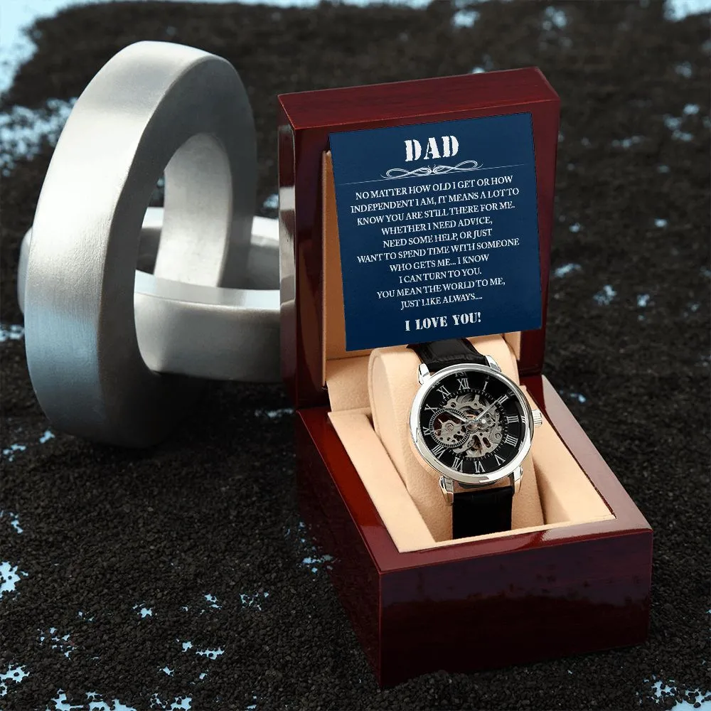Dad Gift Watch, Dad Father's Day Gift from Daughter, Birthday Gift for Dad from Son, Dad Christmas Gifts