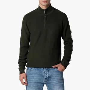 D'AZUR KNITTED HALFZIP | ARMY