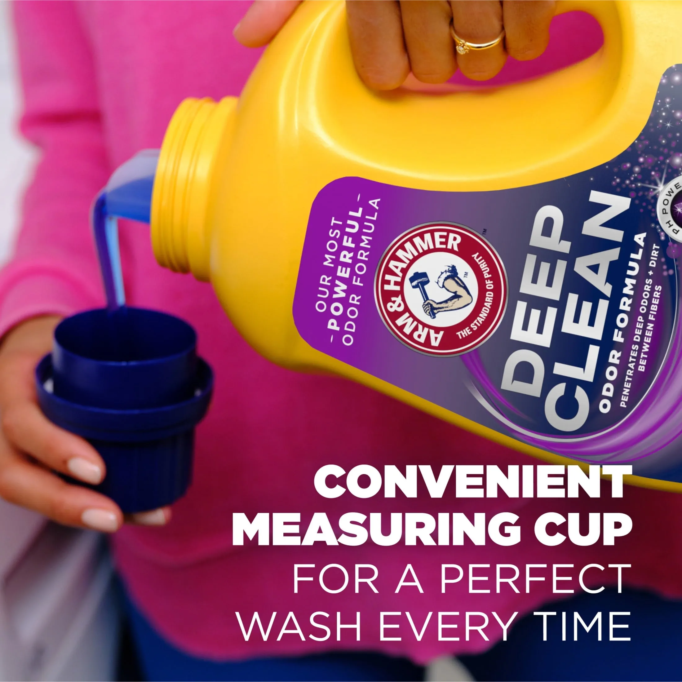 Deep Clean Odor Formula, Liquid Laundry Detergent, 102 Fl Oz, 68 Loads Arm and Hammer
