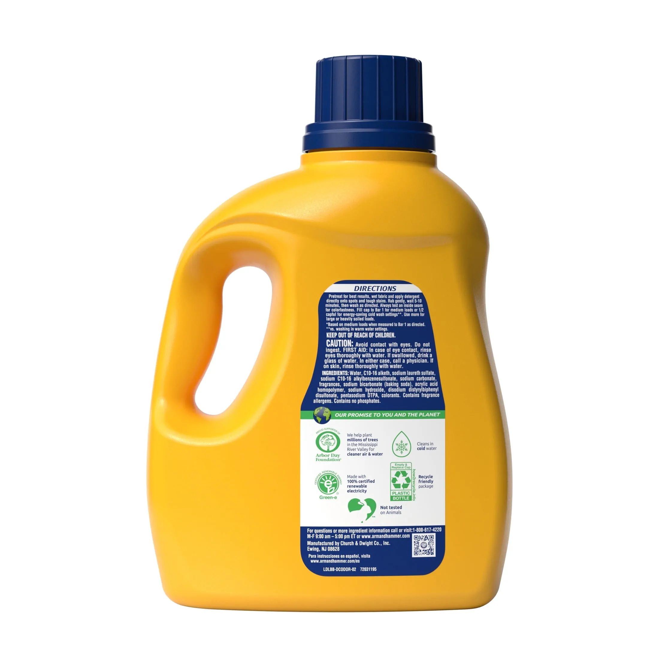 Deep Clean Odor Formula, Liquid Laundry Detergent, 102 Fl Oz, 68 Loads Arm and Hammer