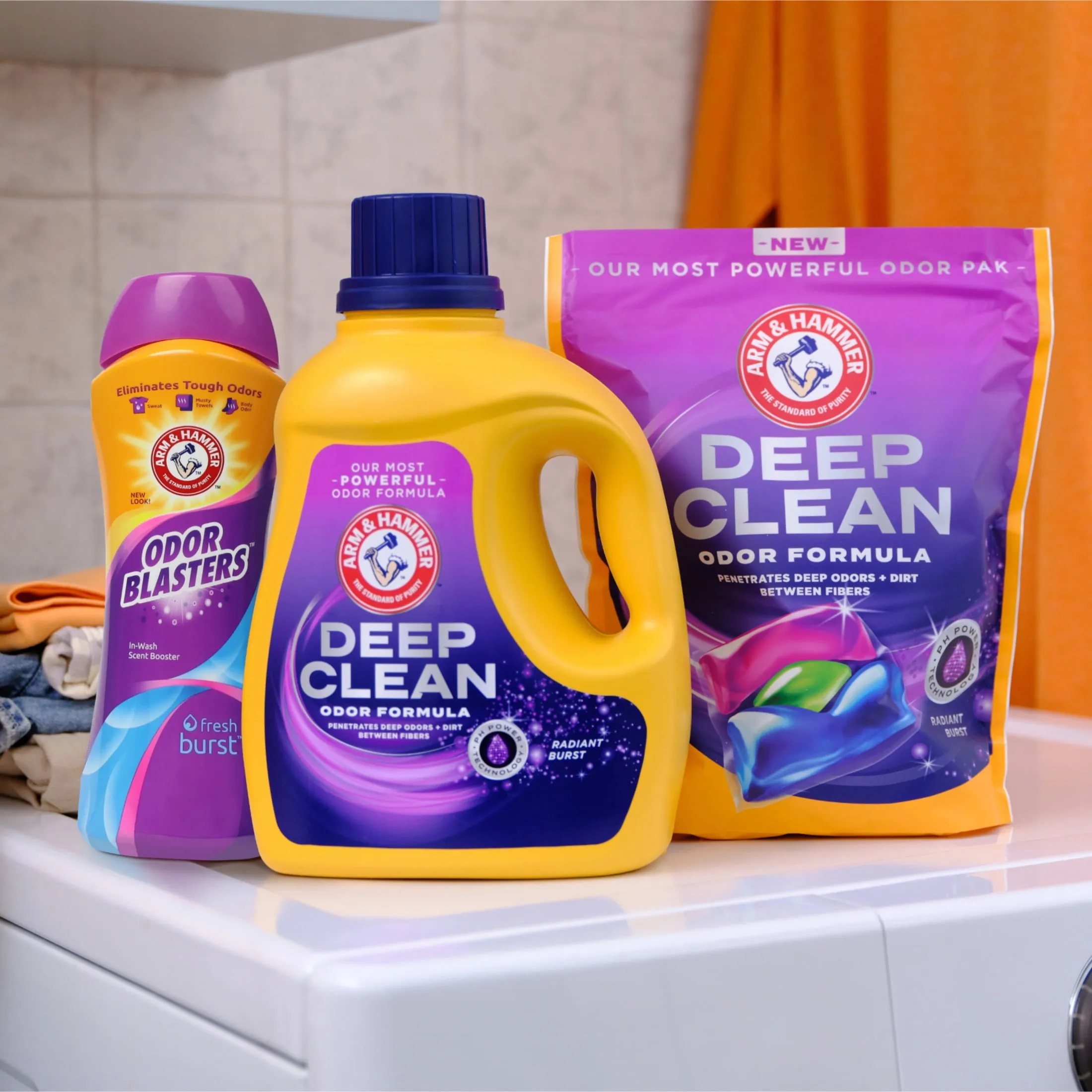 Deep Clean Odor Formula, Liquid Laundry Detergent, 102 Fl Oz, 68 Loads Arm and Hammer