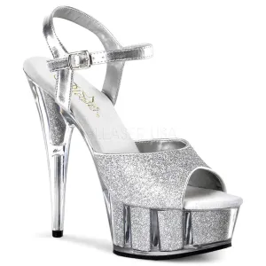 DELIGHT-609-5G  Silver Glitter/Silver Glitter