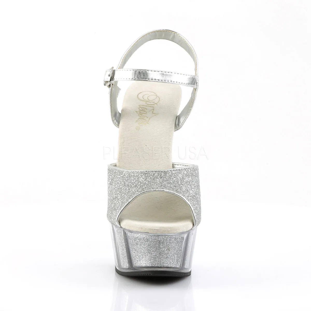 DELIGHT-609-5G  Silver Glitter/Silver Glitter