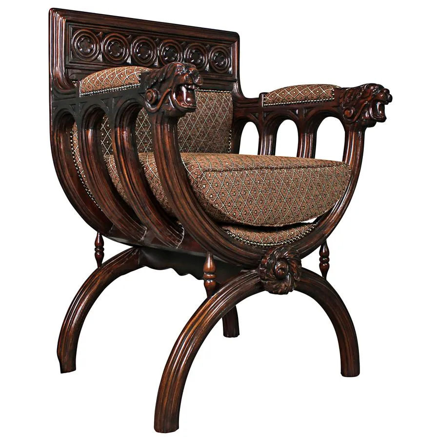 Design Toscano- San Lorenzo Renaissance Cross-Frame Chair