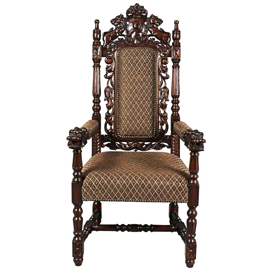 Design Toscano- The Grand Occasion Heraldic Armchair
