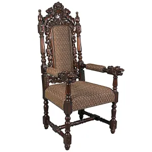 Design Toscano- The Grand Occasion Heraldic Armchair