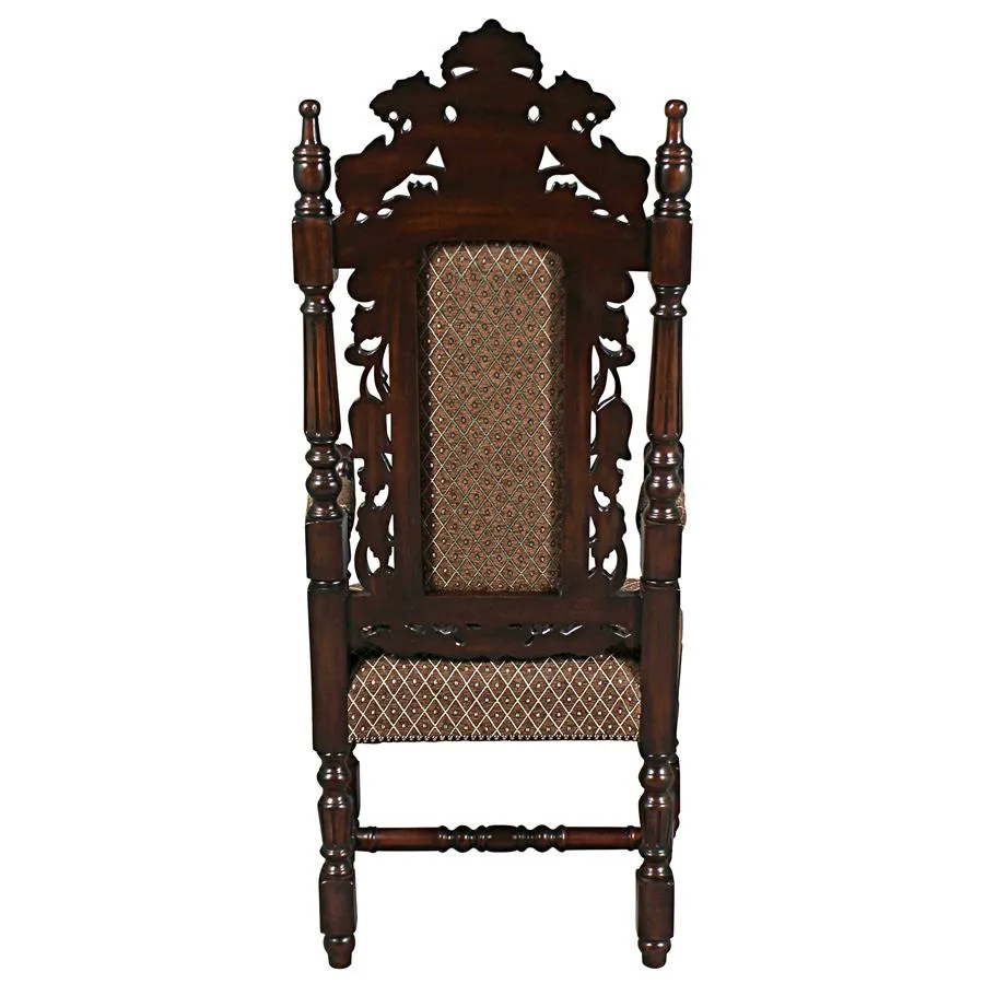 Design Toscano- The Grand Occasion Heraldic Armchair