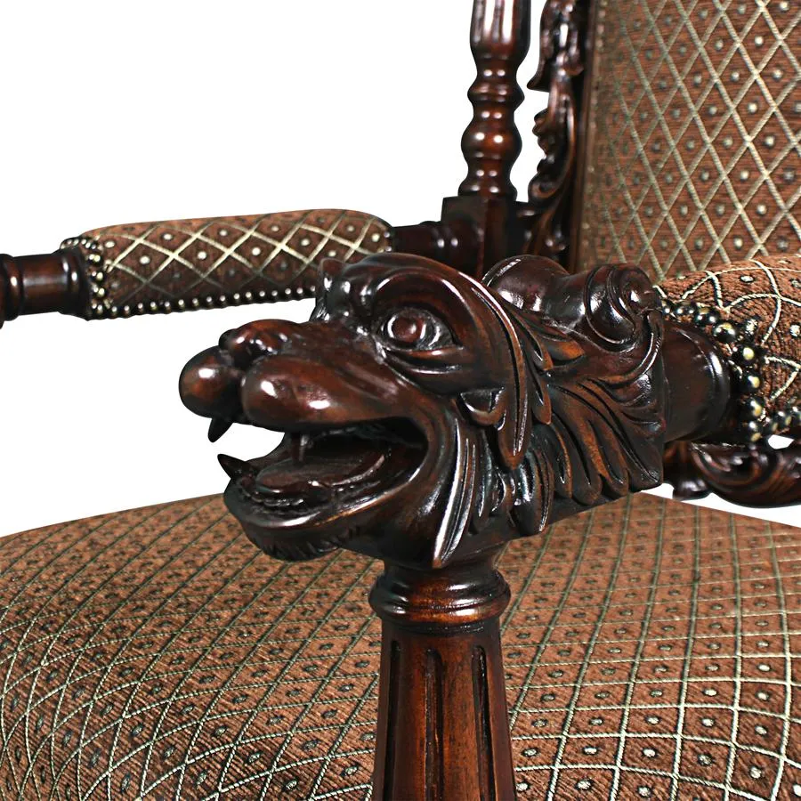 Design Toscano- The Grand Occasion Heraldic Armchair