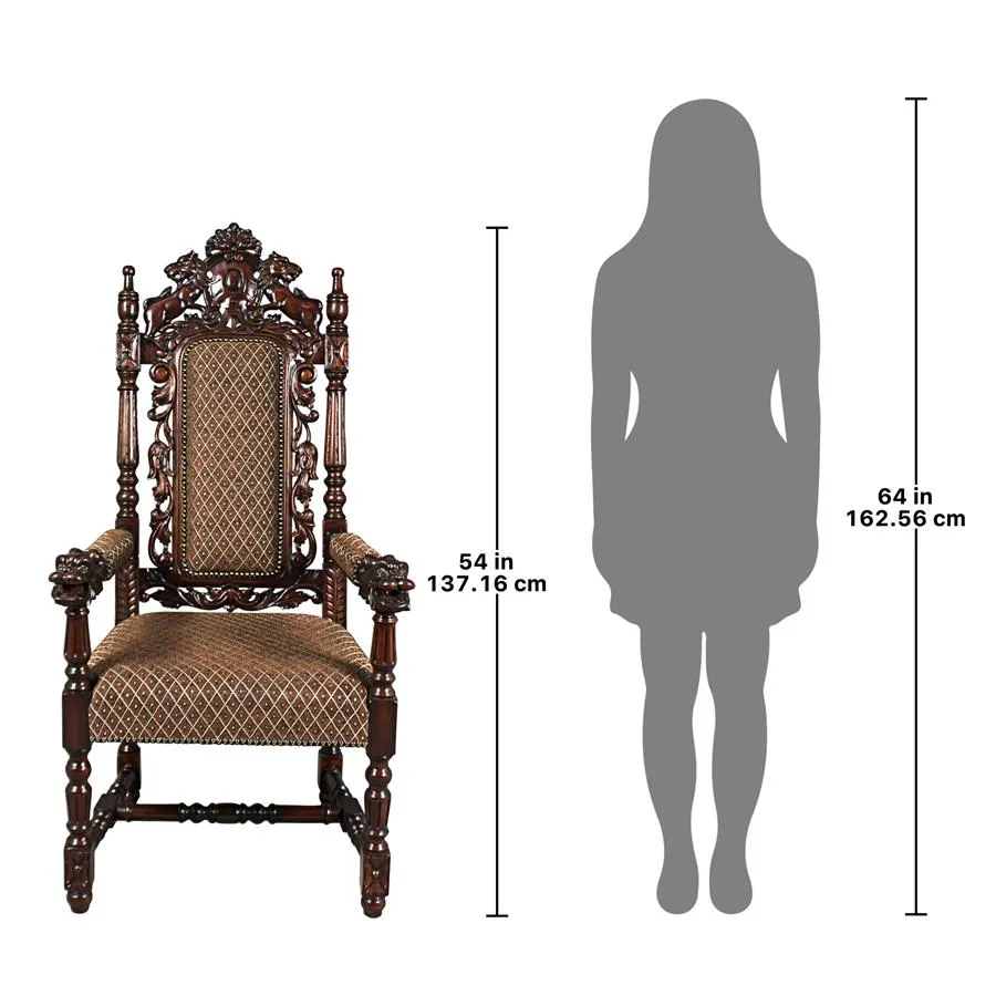 Design Toscano- The Grand Occasion Heraldic Armchair