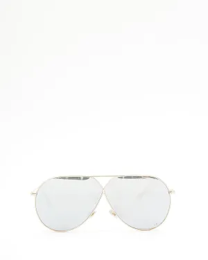 Dior Gold/Silver DiorStellaire3 Aviator Sunglasses