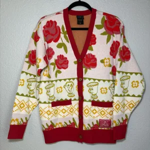 Disney Beauty and The Beast Rose Patterned Women's Cardigan Boxlunch Exclusive