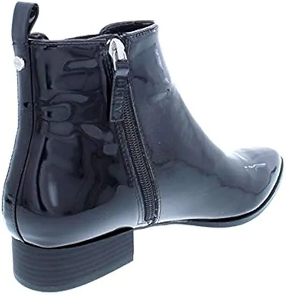 DKNY Womens Talie Pointed Toe Ankle Chelsea Boots, Patent Black, Size 5.0
