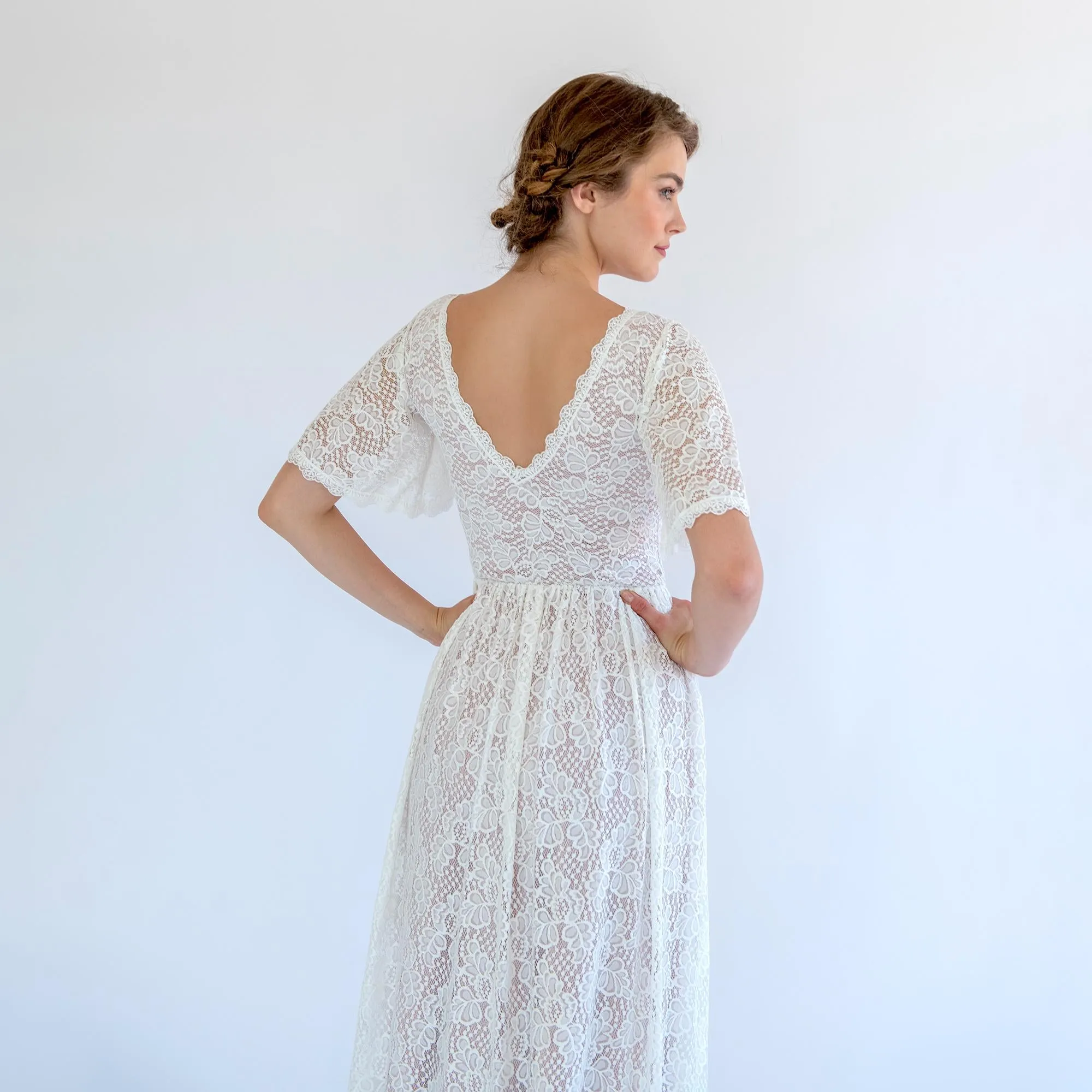 Dress with Soft Blush Lining #1478