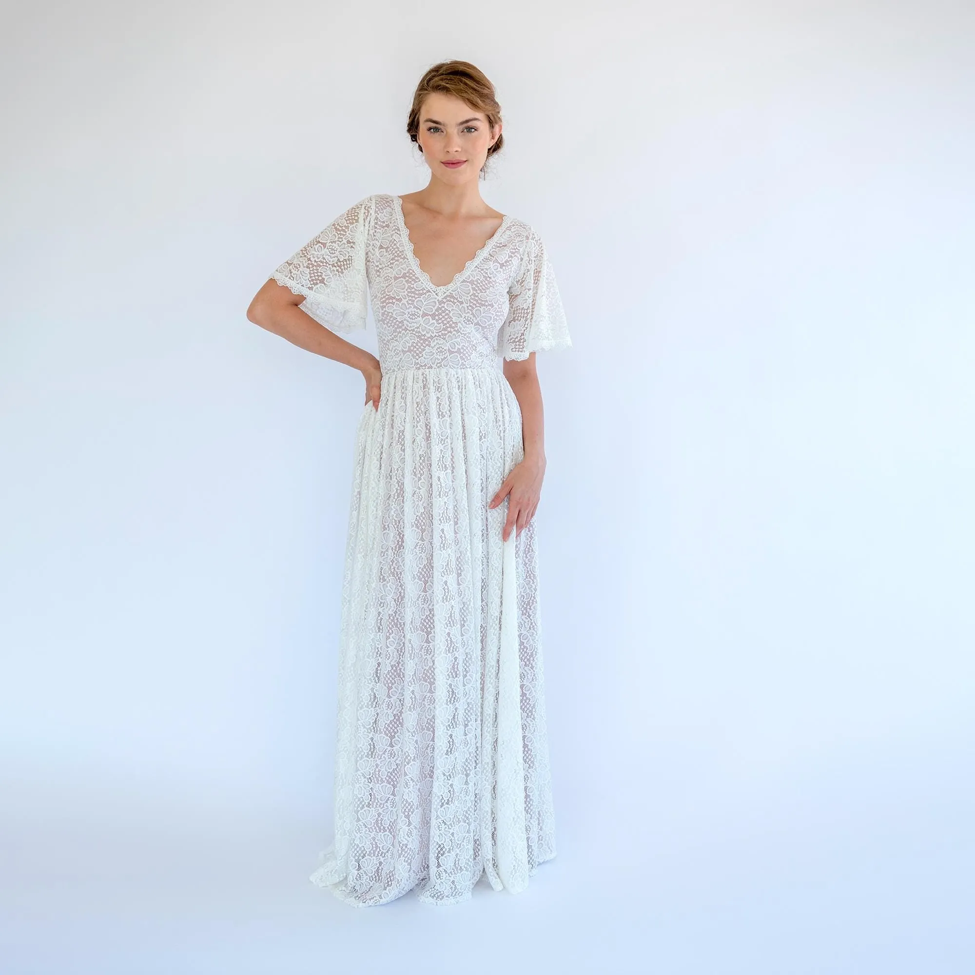 Dress with Soft Blush Lining #1478
