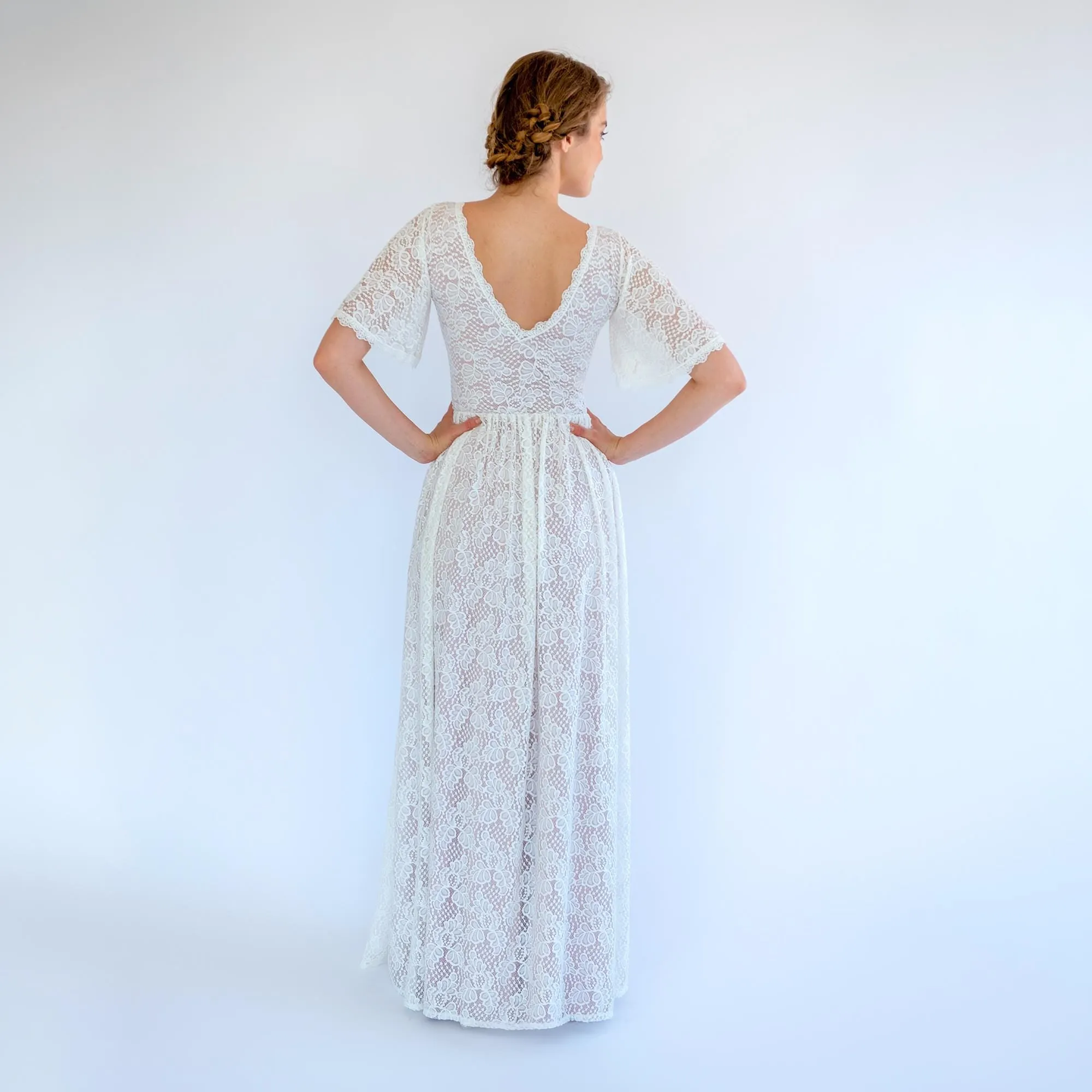 Dress with Soft Blush Lining #1478