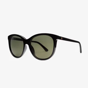 Electric Palm Sunglasses - Gloss Black/Grey Polarized