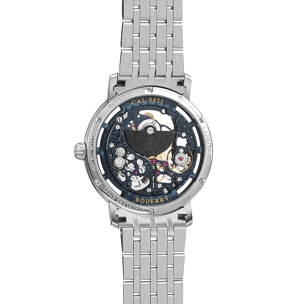 ELITE II - Engraved Micro-rotor Watch | Blue