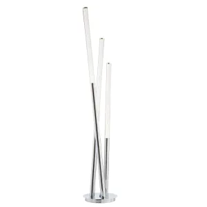 Endon 76731 Glacier 3lt Floor Polished stainless steel & clear bubble acrylic 3 x 2.5W LED (SMD 2835) Warm White
