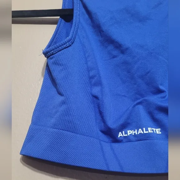 EUC Alphalete Stratus Crop Tank in Sapphire Blue Size XS