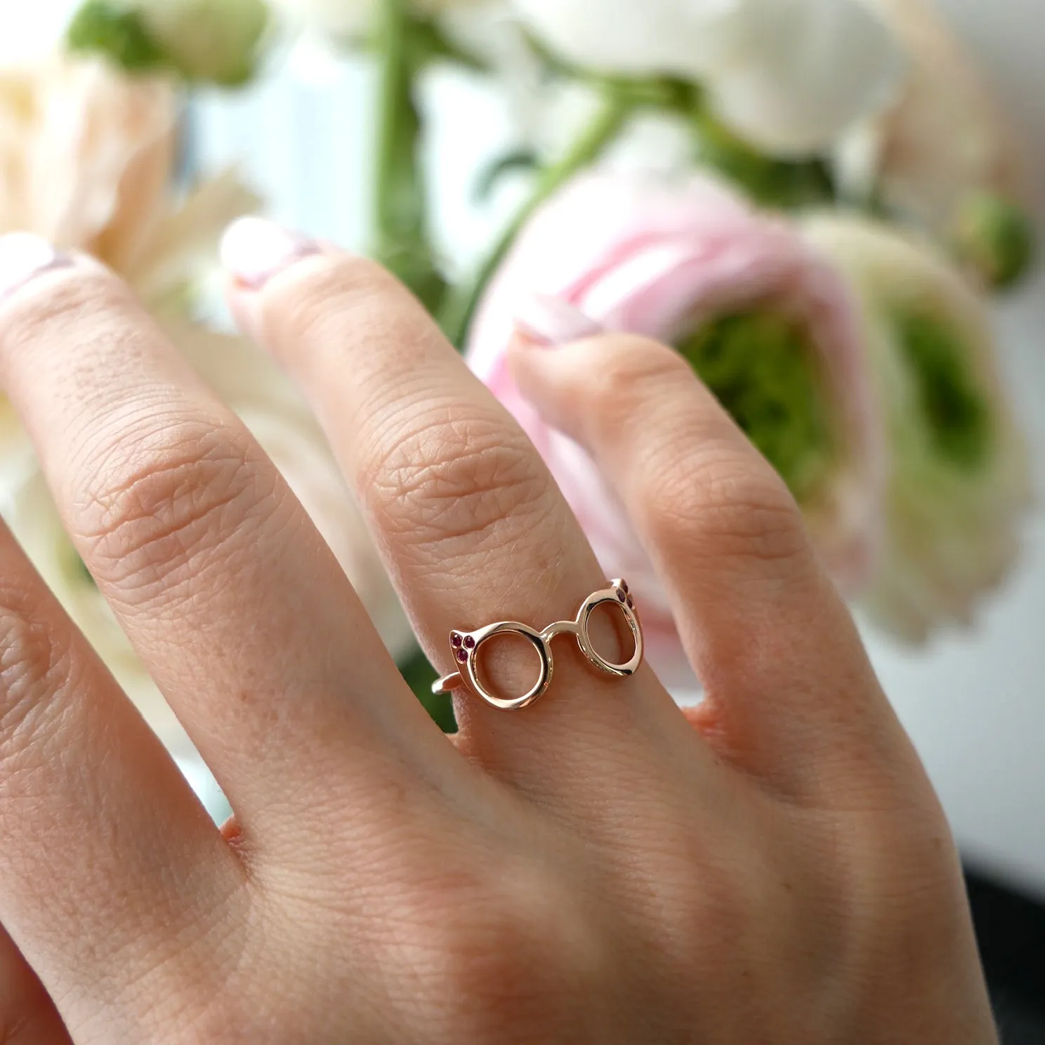 Evan's Sunnies Ring with Rubies