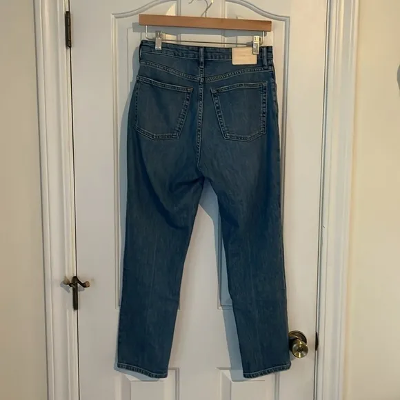 Everlane | The High Rise Straight Jean Light Wash Denim Women’s Sz 27/4 Ankle