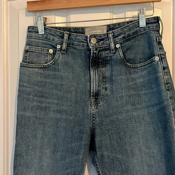 Everlane | The High Rise Straight Jean Light Wash Denim Women’s Sz 27/4 Ankle