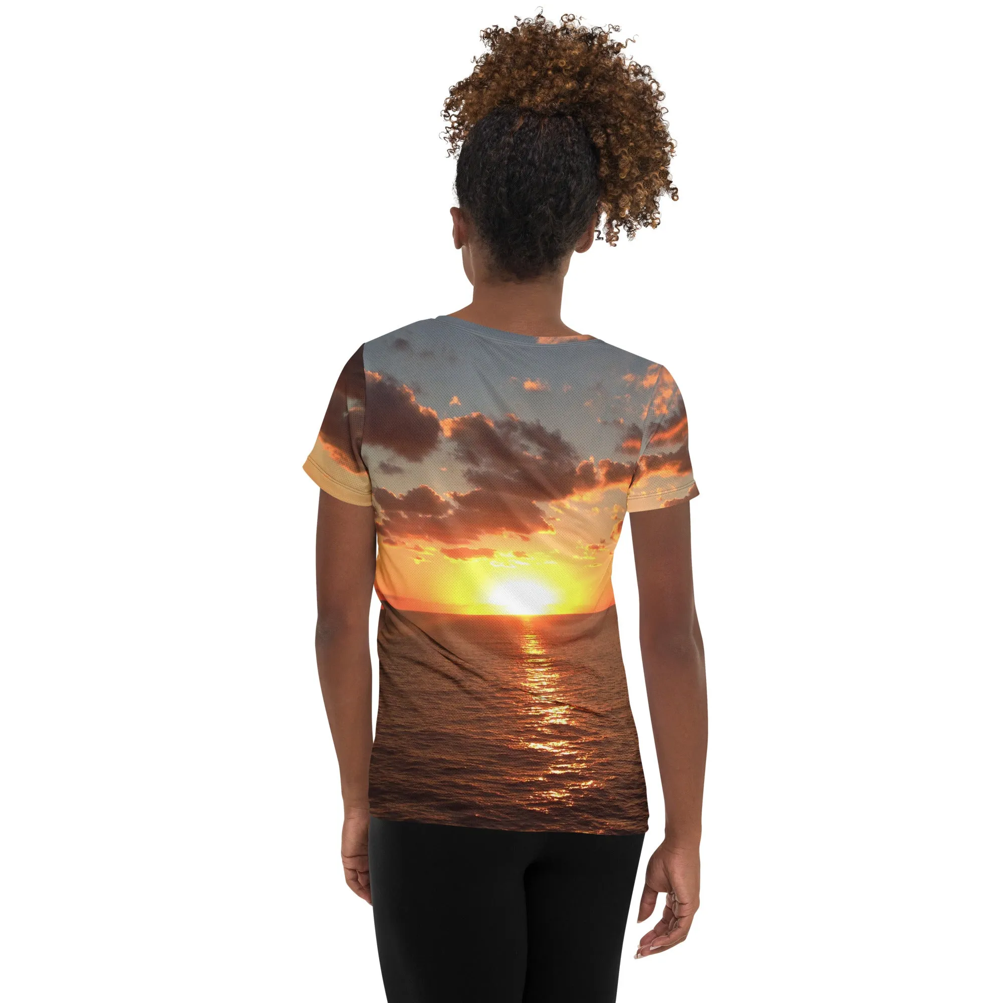 Explore: Florida Sunrise Athletic Tee for Women