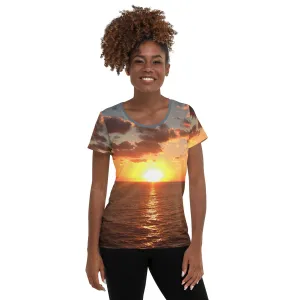 Explore: Florida Sunrise Athletic Tee for Women