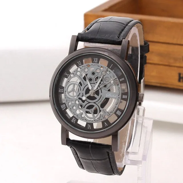 Fashion Business Skeleton Watch | Dress Quartz Wristwatch