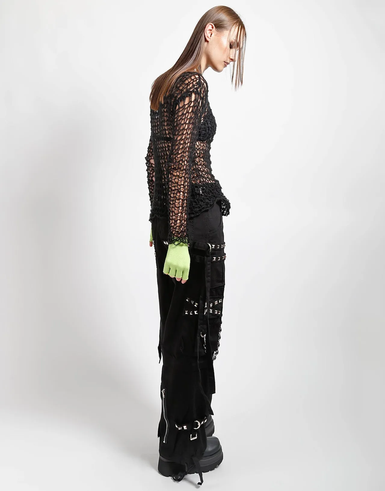 FINGERLESS GLOVES LIME