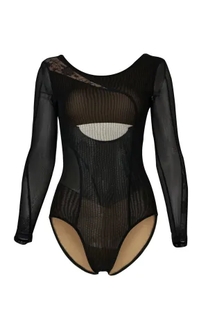 Fla Ballet LaceFlex™ Hybrid Leotard - Black