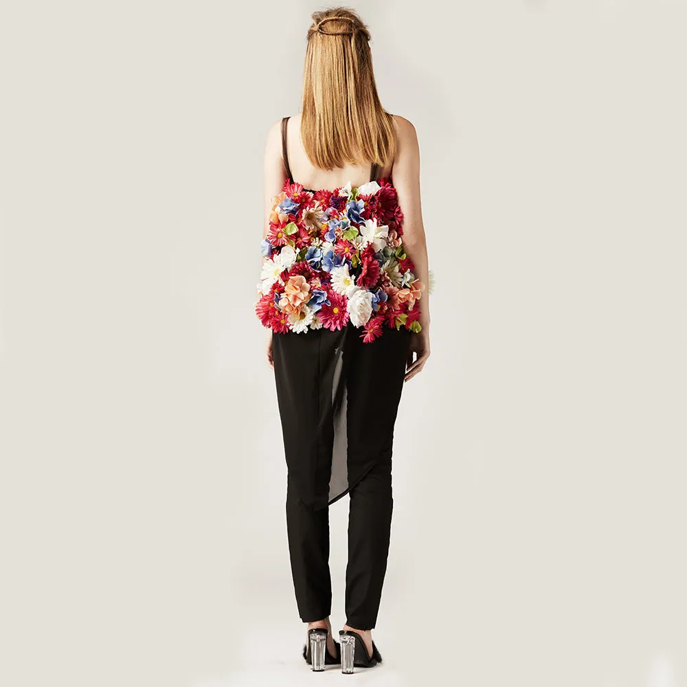 Floral Mesh Top