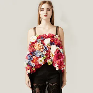 Floral Mesh Top