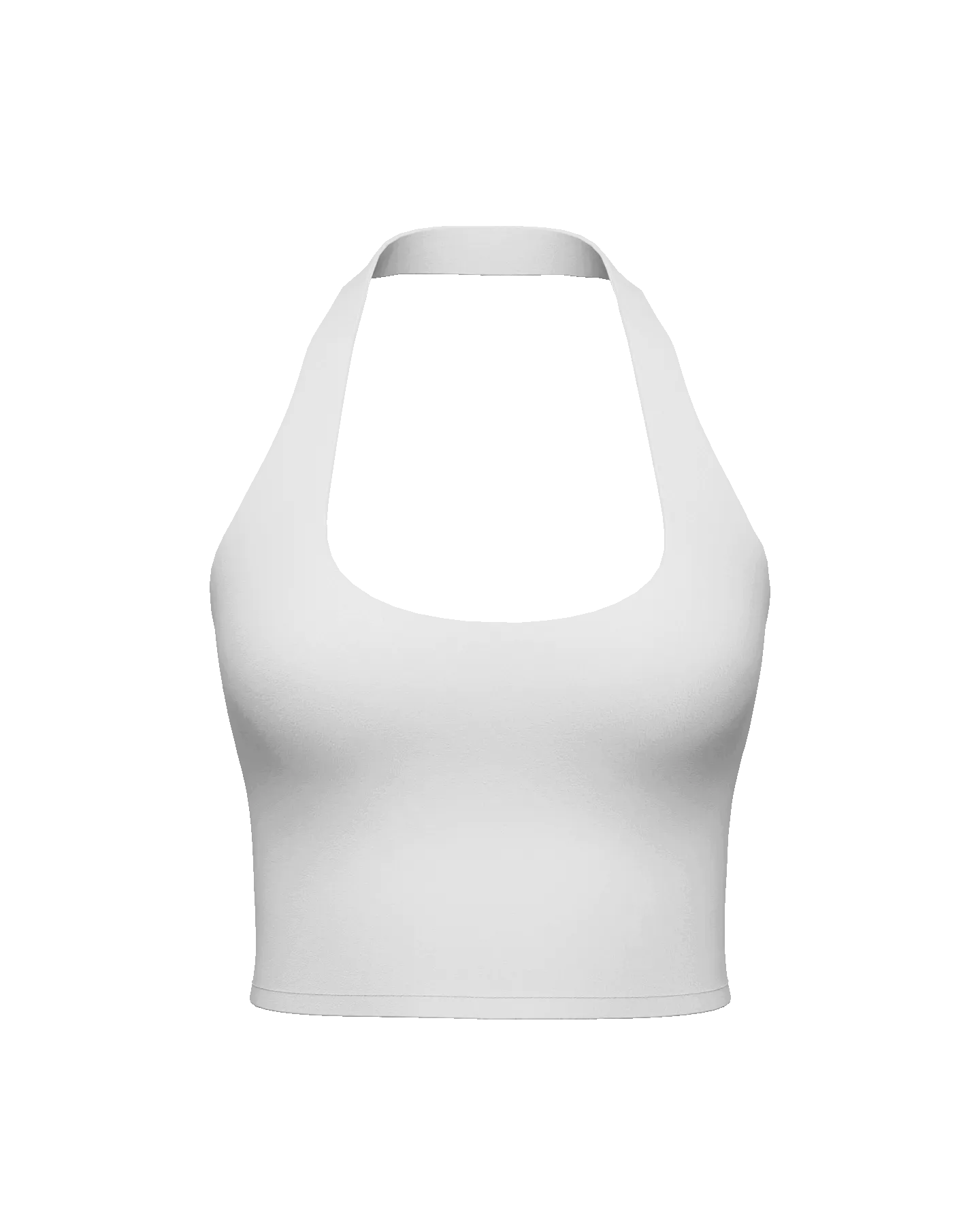 FlowForm Halter Low-Cut Cropped Top (with built in pads)