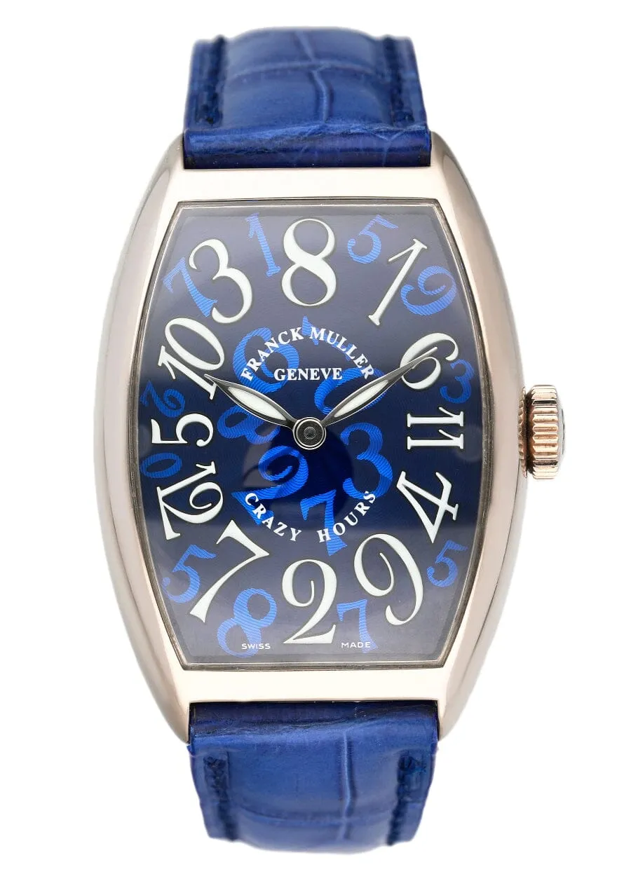 Franck Muller Crazy Hours 5850 CH Blue Dial Mens Watch