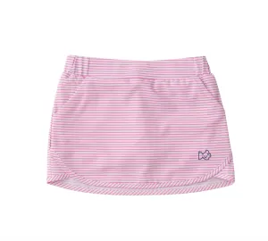 Fuchsia Pink Stripe Athletic Pull-On Skort