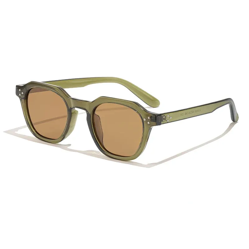 Galle | Retro Polarized Sunglasses for Men - Ultralight TR90 Frame with Polygon Design
