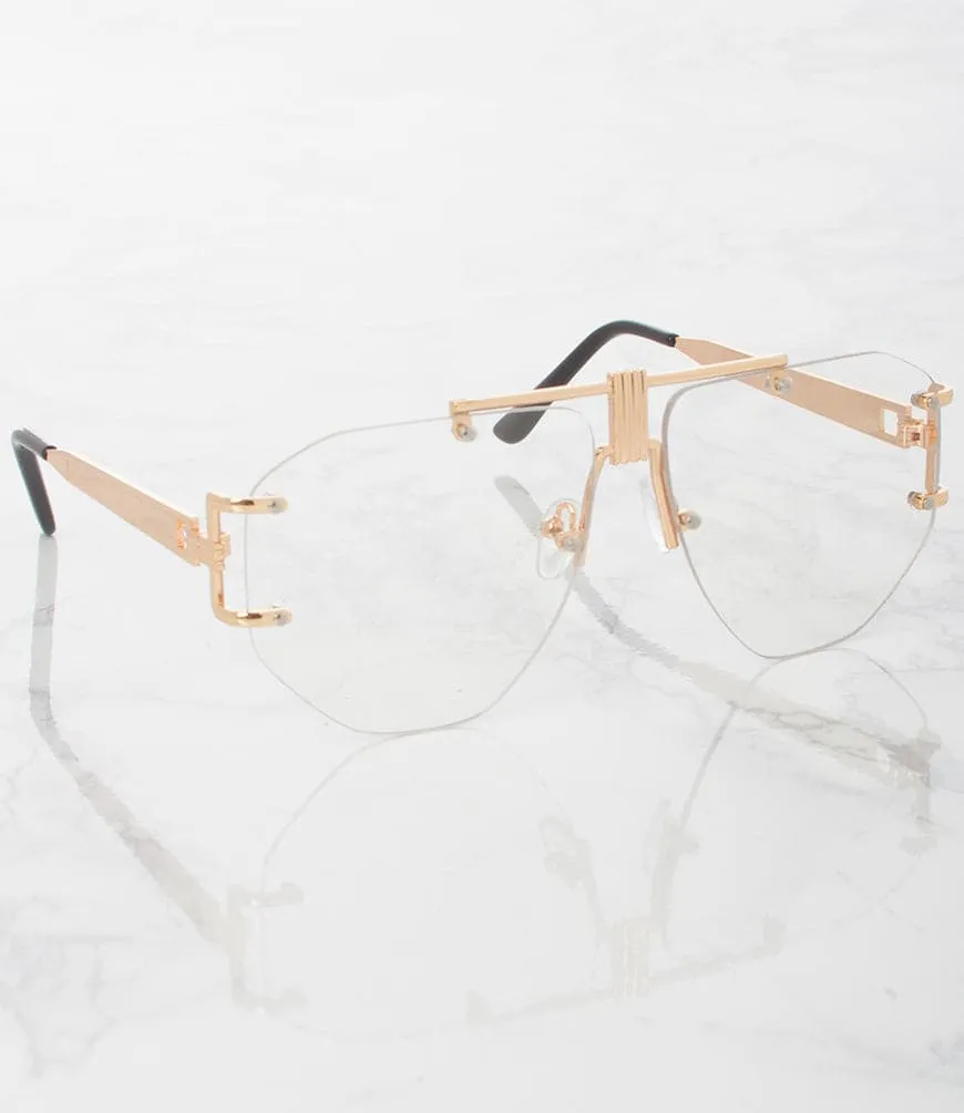 Geometric Aviators (Pack of 12) Womens Wholesale Sunglasses - M1908CL