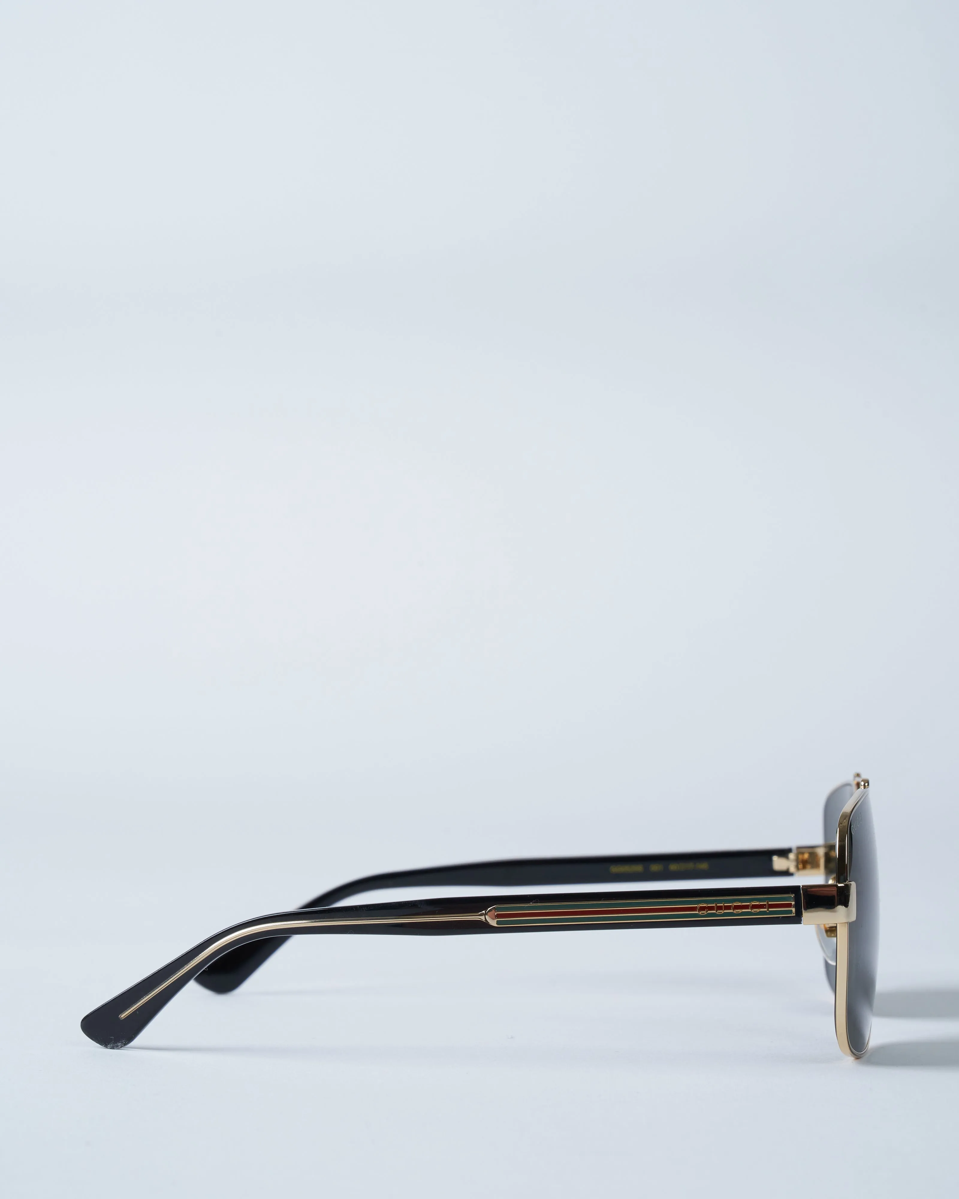 gg0529s-001 metal sunglasses - gold/grey