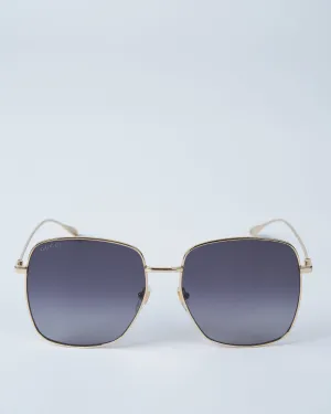 gg1031s-001 metal sunglasses - gold/grey