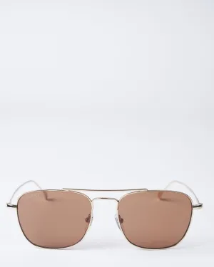 gg1183s-002 metal sunglasses - gold/brown
