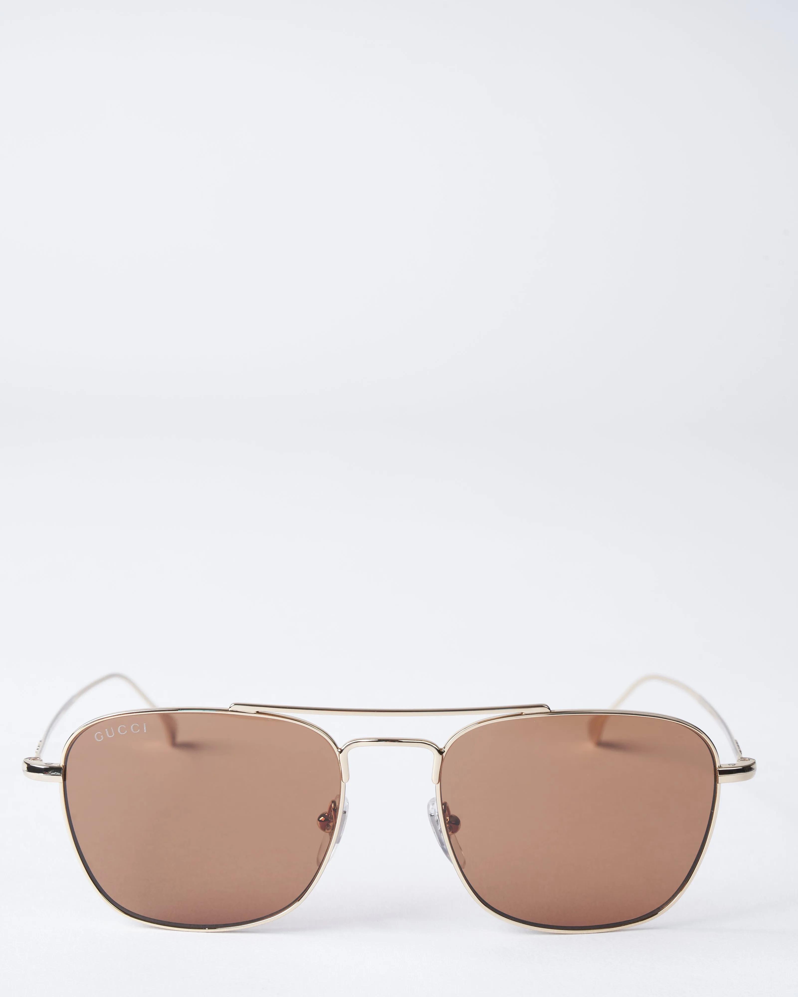 gg1183s-002 metal sunglasses - gold/brown
