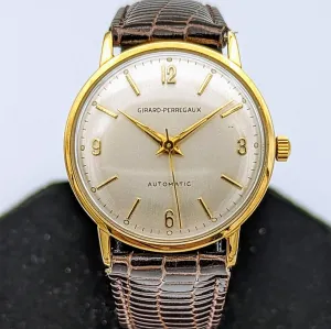 GIRARD-PERREGAUX Automatic Wristwatch Swiss Caliber GP170 17 Jewels Vintage Watch