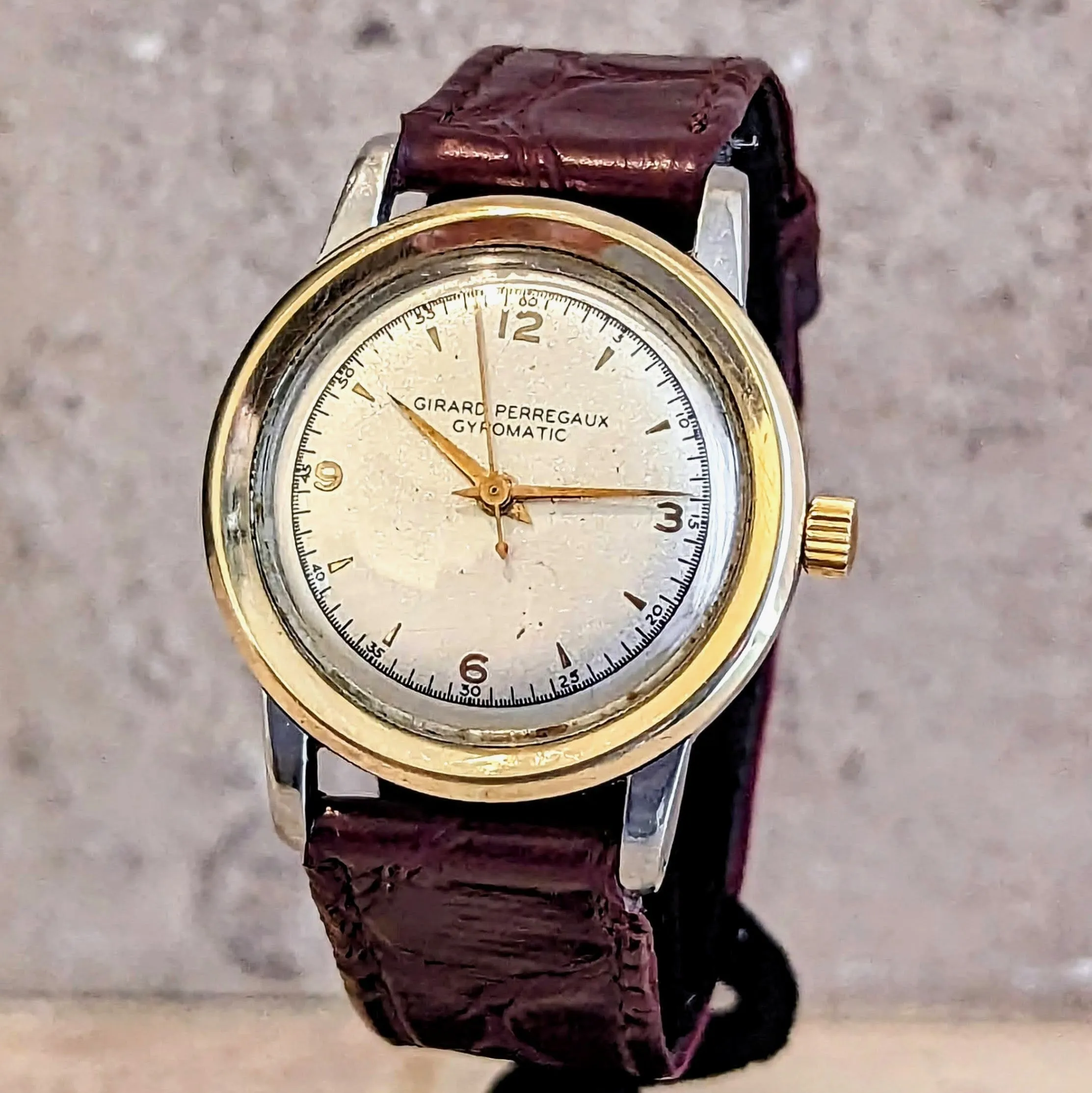 GIRARD-PERREGAUX Gyromatic Wristwatch Swiss Automatic Cal 47 AE Ref 6373 Watch
