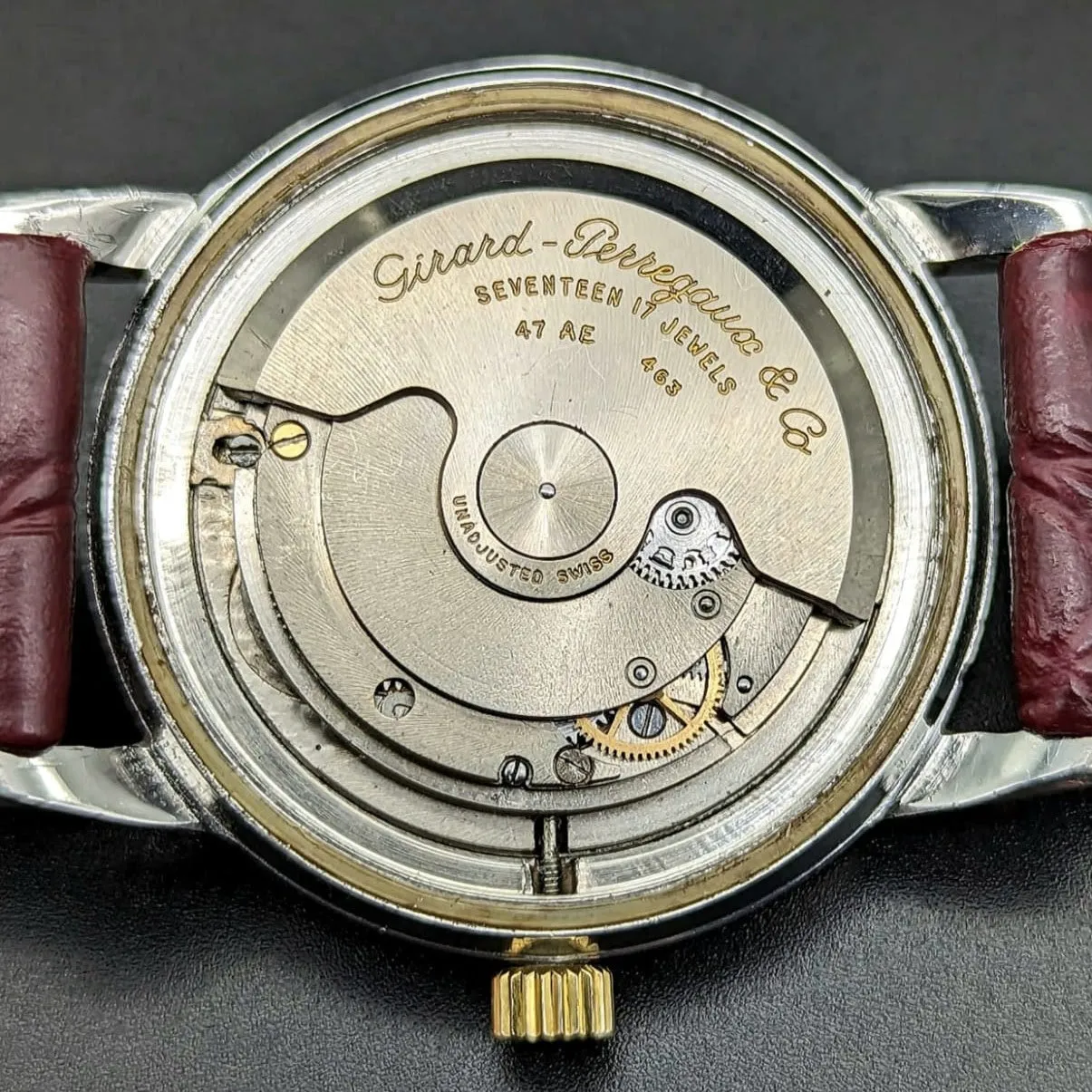 GIRARD-PERREGAUX Gyromatic Wristwatch Swiss Automatic Cal 47 AE Ref 6373 Watch