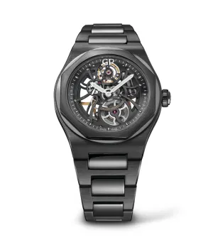 Girard-Perregaux Laureato Skeleton Ceramic 42mm Watch with Black Ceramic Bracelet