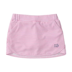 Girls' Carolina Catch Skort in Fuchsia Pink Stripe