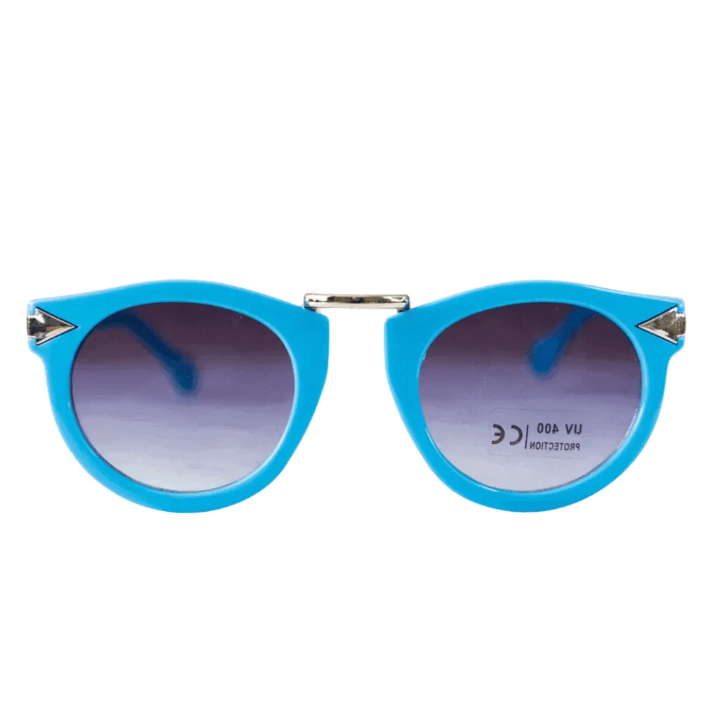 Gold Accent Sunglasses -- Blue