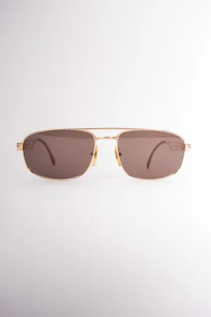 Gold Pilot Sunglasses